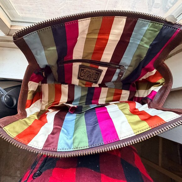 Coach 65thAnniversary Mandy Vintage Y2K Whiskey Brown Leather Shoulder Bag 10330 - Picture 8 of 15